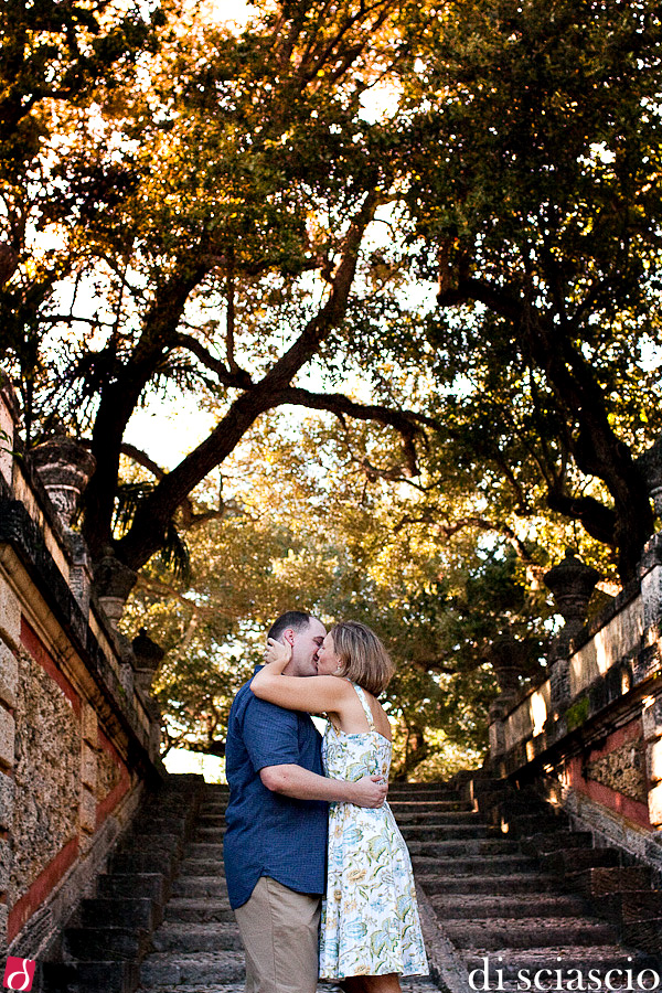 engagement photography of Krystin Gokey and Jim Ryan at Vizcaya and South Beach in Miami, FL from Alessandro Di Sciascio of Di Sciascio Photography, South Florida wedding photography from Fort Lauderdale wedding photographers.