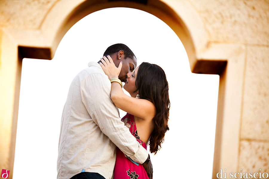 Couple photography of Amelia and Carlos in Hollywood, FL from Lisette and Alessandro Di Sciascio of Di Sciascio Photography, South Florida wedding photography from Fort Lauderdale wedding photographers.