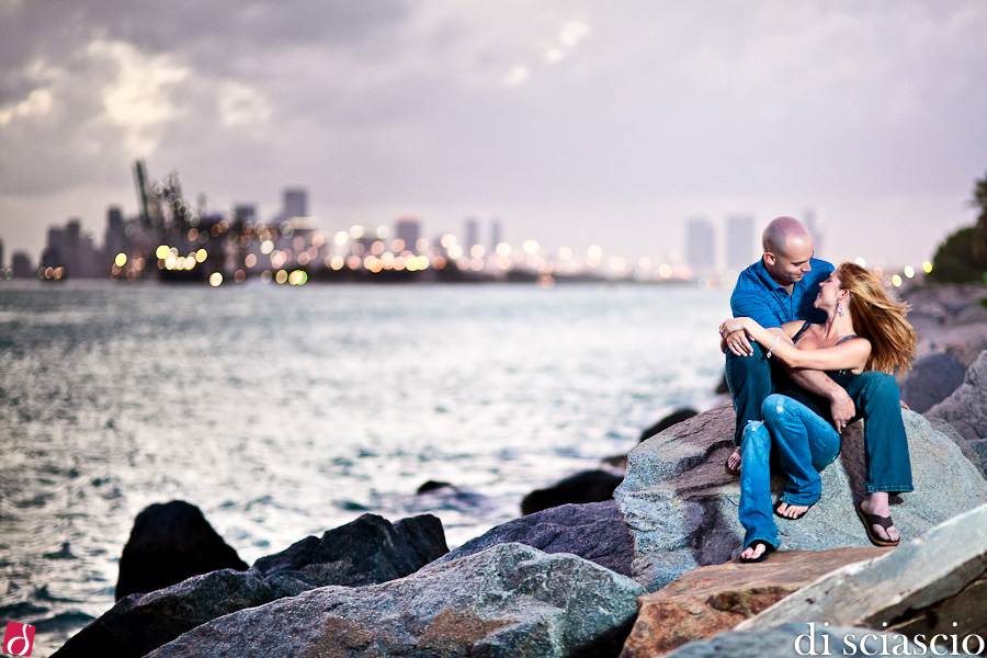 engagement photography of Jennifer and Stephen in Miami, FL from Lisette and Alessandro Di Sciascio of Di Sciascio Photography, South Florida wedding photography from Fort Lauderdale wedding photographers.