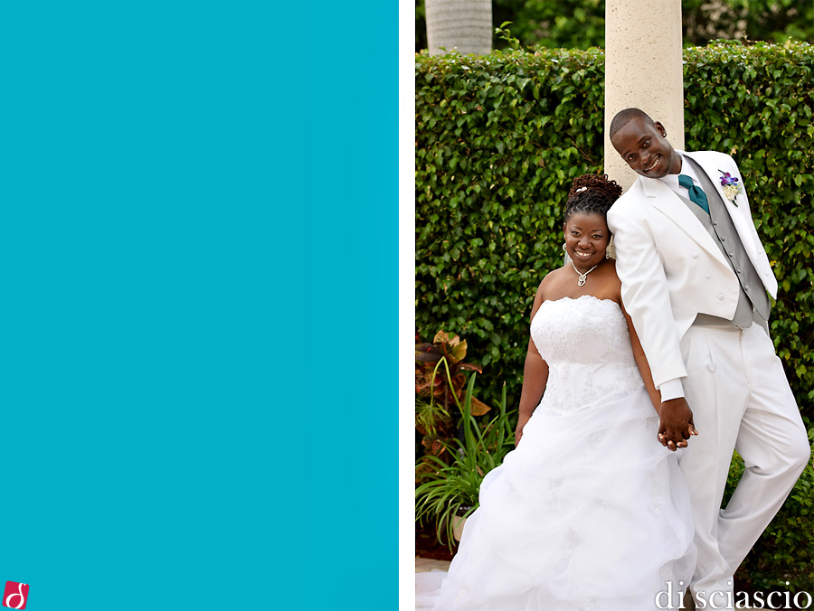 Wedding photography of Villardia Telusnord and Jermaine Shepherd - wedding in Fort Lauderdale, FL, Wedding in South Florida from Lisette and Alessandro Di Sciascio of Di Sciascio Photography, South Florida wedding photography from Fort Lauderdale wedding photographers.