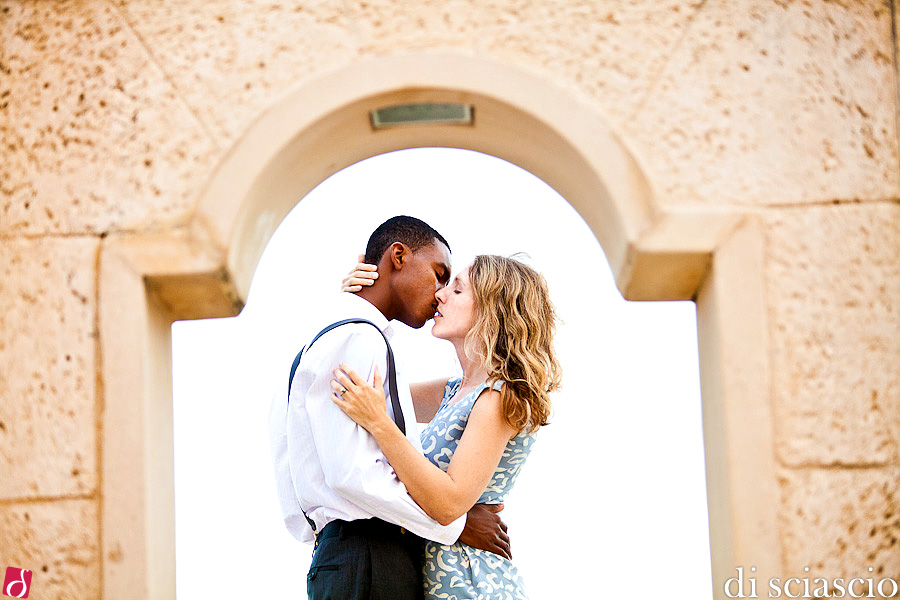 Engagement photography of Stephanie and Drack in Hollywood, FL from Lisette and Alessandro Di Sciascio of Di Sciascio Photography, South Florida wedding photography from Fort Lauderdale wedding photographers.